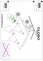 Люстра поворотная Globo 5451-4 Frank