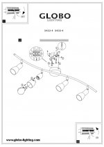 Светильник на 4 лампы Globo 5453-4 Cathy