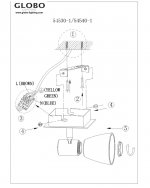 Светильник спот Globo 54530-1 Parry
