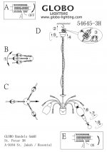 Светильник Globo 54645-3H