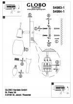 Светильник с выключателем Globo 54983-1 Gilian