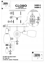 Люстра потолочная Globo 54983-3 Gilian