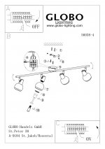 Светильник Globo 56038-4 Karde