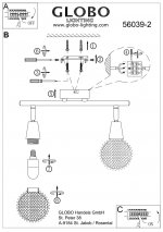 Светильник Globo 56039-2 Cicer