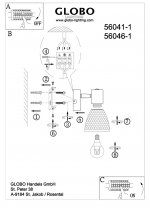 Светильник спот Globo 56041-1 Rachel