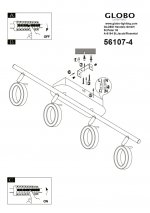 Светильник Globo 56107-4 Orell