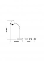 Настольная лампа Globo 56206-1T Manjola