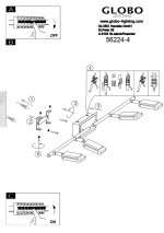 Светильник на штанге Globo 56206-4 Manjola