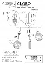 Светильник Globo 56392-2 Orlene