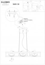 Люстра Globo 5645-3H Kuriana