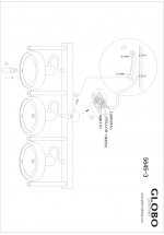 Светильник Globo 5645-3 Kuriana