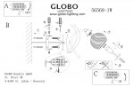 Светильник бра Globo 56568-1W Aila