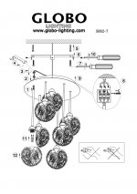 Люстра шары Globo 5662-7 New Design