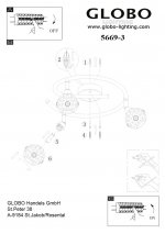 Люстра потолочная Globo 5669-3 Sinclair