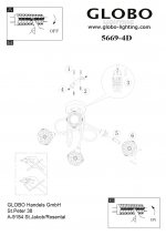 Люстра Globo 5669-4D Sinclair