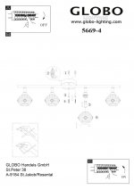 Светильник Globo 5669-4 Sinclair