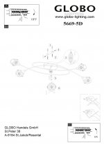 Люстра Globo 5669-5D Murano