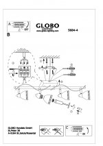 Светильник Globo 5684-4 Roma