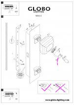 Светильник бра Globo 5692-2 Cubus с выключателем