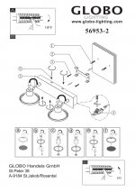 Светильник Globo 56953-2 Aaron