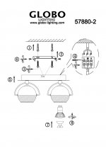 Светильник Globo 57880-2 Aramid