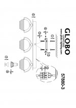 Светильник Globo 57880-3 Aramid