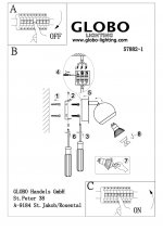 Светильник спот белый Globo 57882-1 Oman