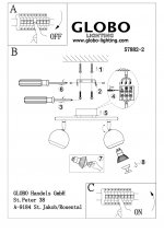 Светильник спот Globo 57882-2 Oman
