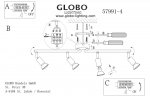 Светильник Globo 57991-4 Matrix