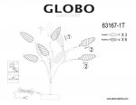 Настольный светильник Globo 63167-1T Giulietta