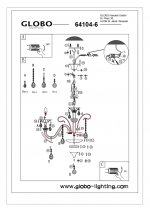 Люстра Globo 64104-6 Dunja