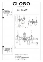 Светильник Globo 64115-2W