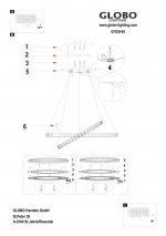 Люстра Globo 67038-64 Marilyn I