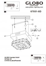 Светильник Globo 67051-8D Miley