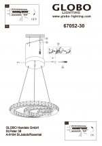 Люстра Globo 67052-30 Miley