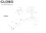 Люстра потолочная Globo 67132-3 Indira