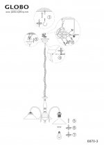 Люстра Globo 6870-3 Landlife