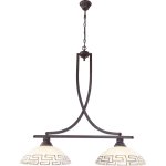 Светильник греческий подвесной Globo 6884-2 Rustica