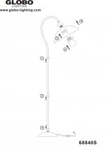 Торшер ретро Globo 68840S Rustica