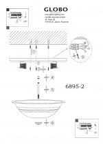 Светильник круглый Globo 6895-2 Toledo