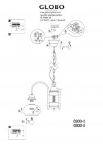 Люстра Globo 6900-3 Nostalgika