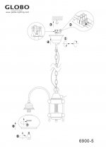 Люстра Globo 6900-5 Nostalgika