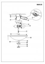 Светильник потолочный Globo 6905-2D Sassari