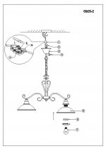 Светильник Globo 6905-2 Sassari