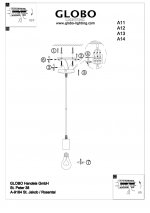 Патрон со шнуром никель Globo A11