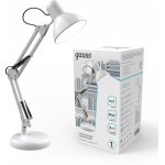 Светильник настольный Gauss модель GTL002 60W 220-240V E27 белый струбцина и основание