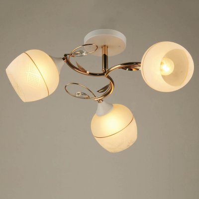 Люстра HIPER H020-3 3*E27*60Вт WHITE/GOLD Mila Люстра HIPER H020-3 3*E27*60Вт WHITE/GOLD Mila