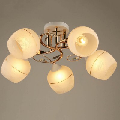 Люстра HIPER H020-5 5*E27*60Вт WHITE/GOLD Mila Люстра HIPER H020-5 5*E27*60Вт WHITE/GOLD Mila