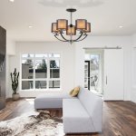 Люстра HIPER H025-5 5*E27*60Вт BLACK/CHROME Andrea