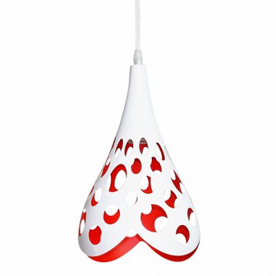 Подвес HIPER H033-6 1*E27*60Вт WHITE/RED Sandy